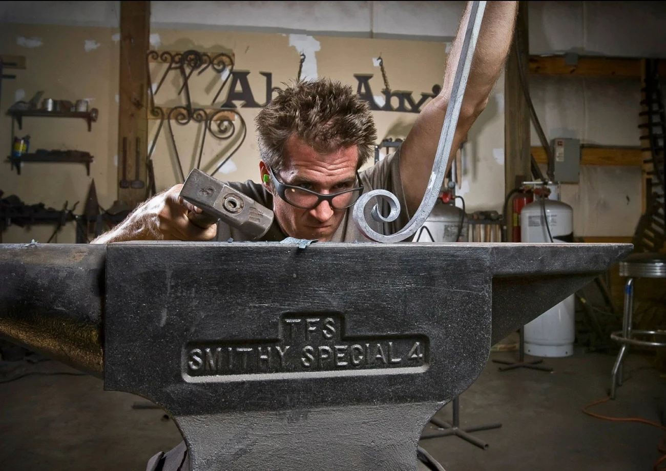 Blacksmith portrait — on-location photography by Keith Bradshaw, Charleston SC